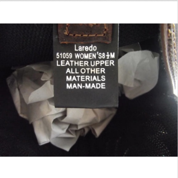 Laredo, Madison Leather Cowgirl Boots, 8.5M 😍 - Picture 7 of 7